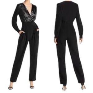 Lini Black Sequin Jumpsuit NWT - Holiday Party evening Outfit